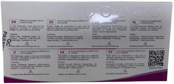 Genrui 5 Kit di Test Rapidi Nasali (oro colloidale) per l'antigene del Nuovo Coronavirus (COVID-19) per auto-test Test antigenico professionale per profani(5) - immagine 3