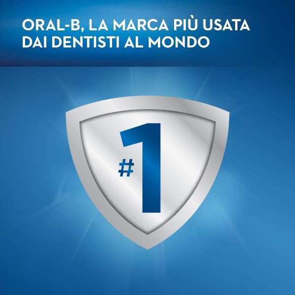 Oral-B Smart 4 4500 Spazzolino Elettrico Testine Oral B Cross Action, Dentifricio Incluso, 2 Testine, Azione Sbiancante Denti, Batteria Litio, Idea Regalo, Black Special Edition - immagine 2