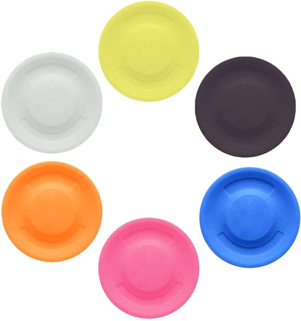 Disco Da Lancio 6 Pcs Frisbee Sportivo Disco Volante Disco Frisbee Piccolo Frisbee Colorato Mini Disco Volante Per Adulti Bambini Cane Sport Spiaggia All'Aperto Nero Bianco Giallo Rosso Blu Arancione - immagine 5