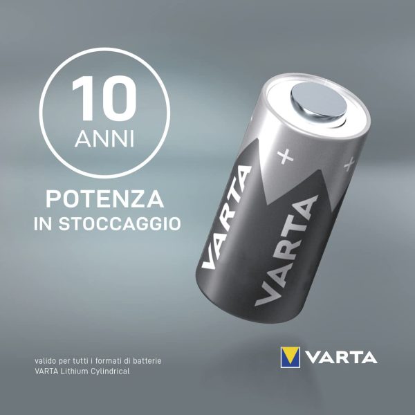 Batterie Varta Electronics CR123A Batteria al litio pacco da 2 in confezione originale da 2 - immagine 2