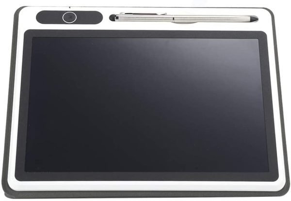 Blocco note elettronico da 10 pollici Blocco da disegno per tablet LCD Forniture aziendali Tecnologia di laminazione ad alta tecnologia per(Black (with leather case)) - immagine 4