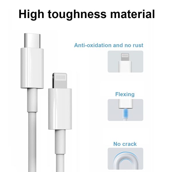 Caricabatterie rapido per iPhone 12??Certificato MFi??Caricabatterie da parete Power PD Type C da 20 W con cavo da USB C a Lightning da 4 piedi compatibile con iPhone 13/12 Pro Max 11 Pro X XS XR 8 - immagine 3