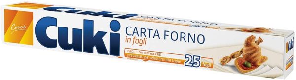 Cuki Carta Forno in fogli 33 x 38 cm - 25 fogli - 1 confezione