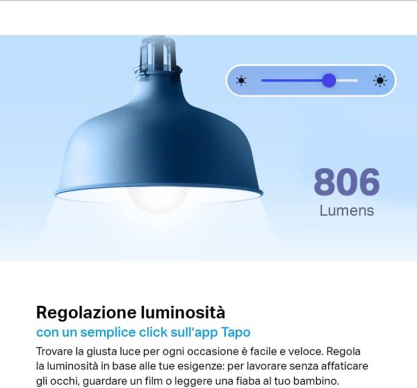 Lampadina Wi-Fi E27, Funziona Con Amazon Alexa E Google Home, Bianco - immagine 7