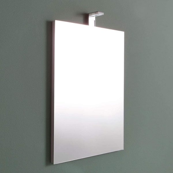 Specchio Rettangolare CM 50X70 Reversibile Completo di Lampada LED - immagine 5