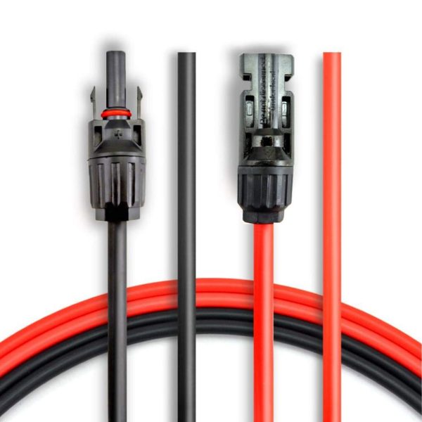 ANFIL 4mm2 / 12AWG Cavo di Prolunga per Pannelli Solari con Connettore Maschio e Femmina (3m rosso + 3m nero) - immagine 5