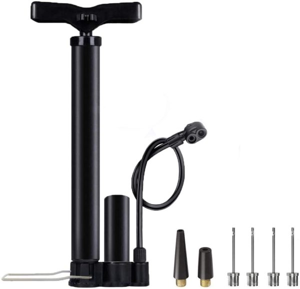 SZSHIMAO Bicycle Pump, Pompa Per Biciclette - Adatta Per Presta e Schrader - Ball Pump, Pompa a sfera [4 ago a sfera ] Adatta per Pallacanestro Calcio - immagine 2