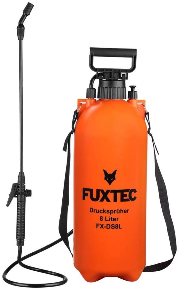 Fuxtec Irroratrice a Pressione spruzzatore Manuale FX-DS8L, 8 Litri, Pompa, irrorazione, Giardinaggio, concimazione, diserbo e disinfestazione