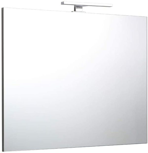 Specchio Filo Bagno Reversibile Lampada Luce A LED 80X70 CM - immagine 4