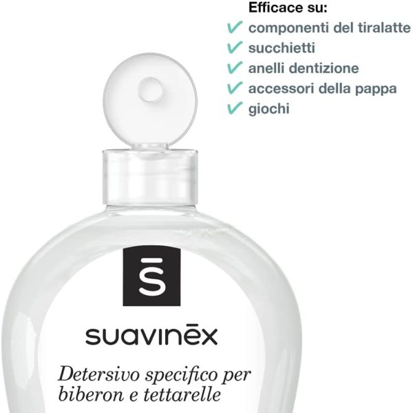 Suavinex Multipack Detergente per Biberon e Tettarelle senza Profumo o Residui, 3 x 500 ml - immagine 4