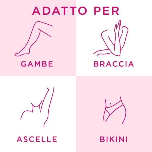 Veet Strisce Depilatorie per Gambe, Braccia, Ascelle e Zona Bikini, Confezione da 16 Strisce - immagine 6