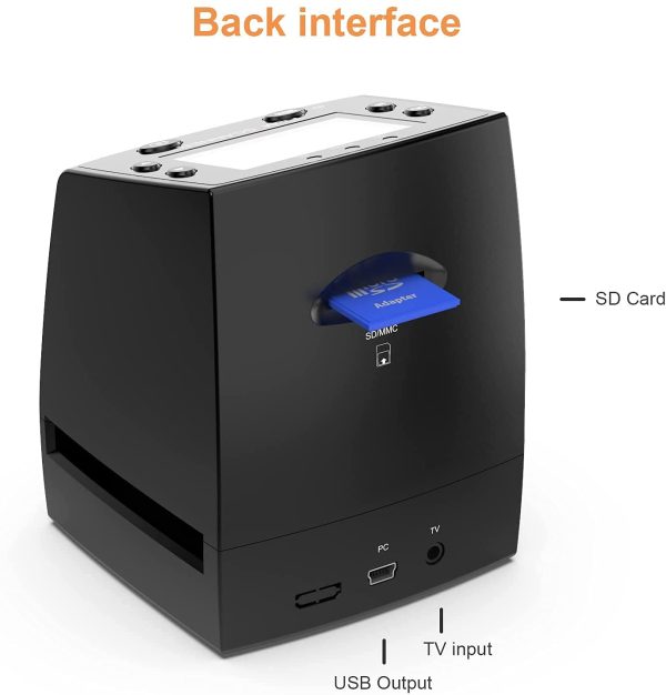 Film Scanner Diapositive e Negativi Fotografico con 2.4''LCD Converte Negativo 35mm/135 al Digitale JPEG 3600DPI Alta Risoluzione Convertitore,Nessun PC e software Richiesto - immagine 3