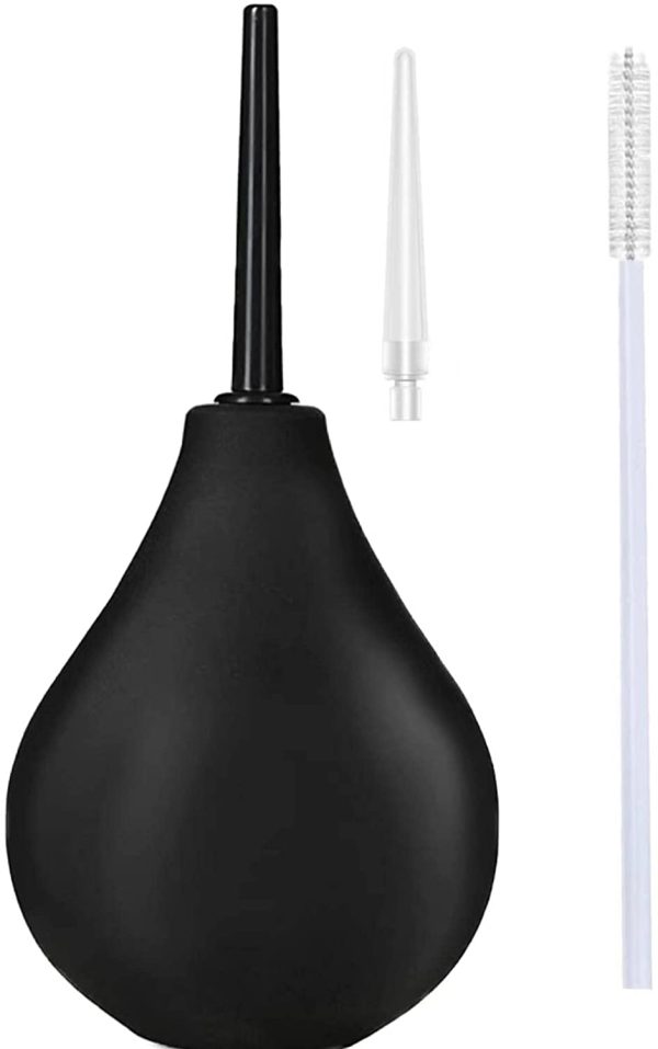 Meiruier 2 tubi di ricambio Clistere Anale Medico in Silicone Doccia Anale Sanitaria Morbida Confortevole Design Unico Intimo per Uomini Donne (black) - immagine 2