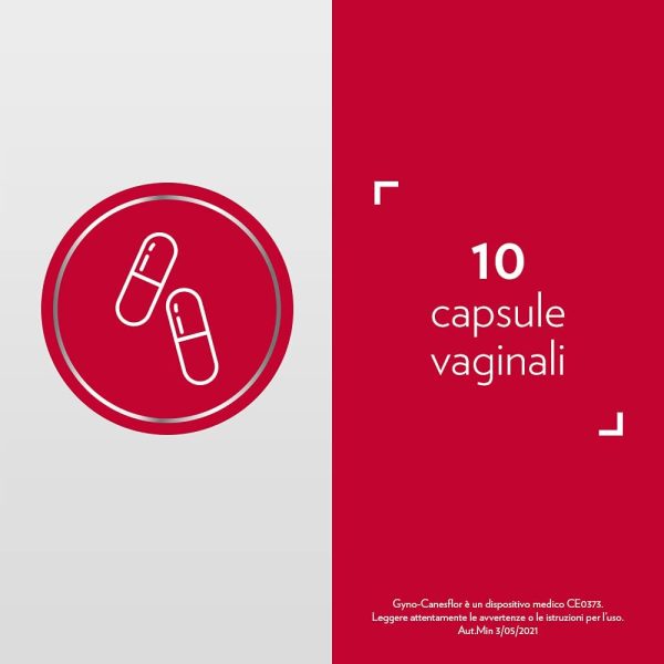 Gyno-Canesflor Probiotico Vaginale, Mantiene pH Fisiologico, 10 Capsule Vaginali - immagine 6