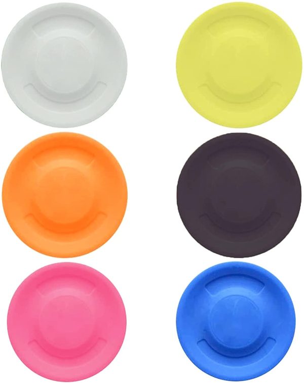 Disco Da Lancio 6 Pcs Frisbee Sportivo Disco Volante Disco Frisbee Piccolo Frisbee Colorato Mini Disco Volante Per Adulti Bambini Cane Sport Spiaggia All'Aperto Nero Bianco Giallo Rosso Blu Arancione