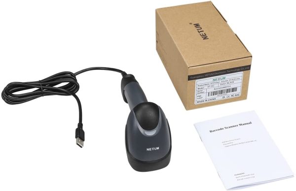 Lettore Codici Barcode Scanner Bar Code Reader a Barre Universale Laser 1D Ottico con Cavo USB per Computer / Notebook, Windows XP / 7 / 8 ecc NT-M1 - immagine 7