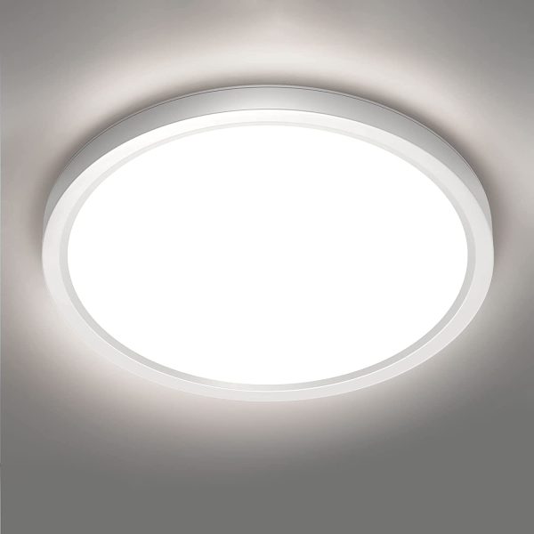 Plafoniera LED Soffitto Lampada 24W Bianco Naturale 4500K Moderni Pannello LED Luce Rotonda Plafo LED Soffitto per Bagno, Cucina, Salone, Camera da Letto, Corridoio e pi?? - immagine 2