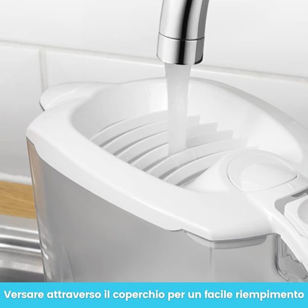 Aqua Optima Caraffa Filtrante Oria, capacit?? di 2,8 litri, con fornitura di 3 mesi (3 x 30 giorni) di cartucce filtranti per acqua Evolve+, con tecnologia di filtrazione a 5 fasi a flusso rapido - immagine 6