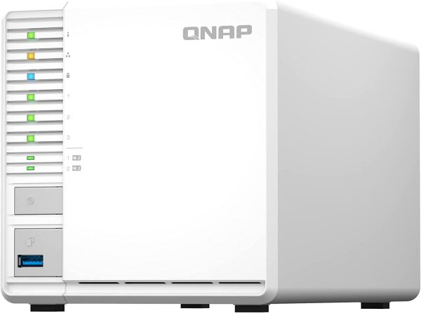 QNAP - Case per Nas DT TS-364-4G, con 3 alloggiamenti, 4 GB di RAM, processore Intel Celeron 4-Core, Nas 2,5 GbE con Cache SSD M.2 per l??Esecuzione di Macchine virtuali - immagine 6