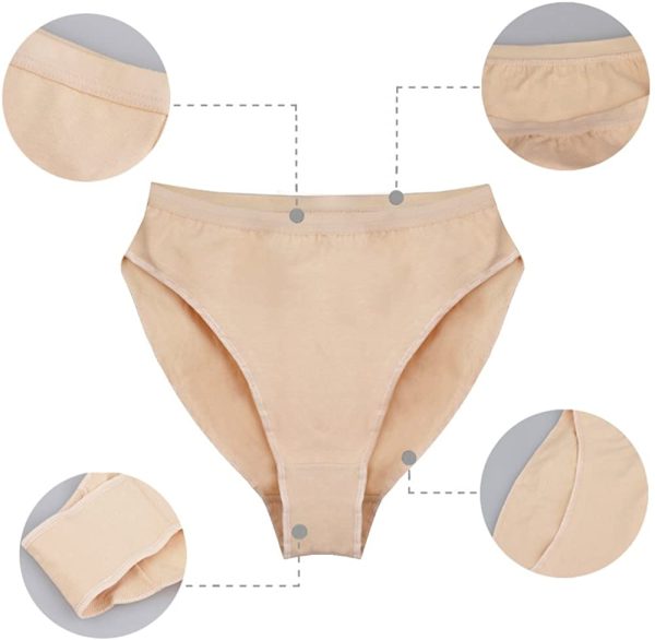 Bezioner 3 Pack Balletto Slips Dance Panty Ragazze Briefs Donne Dancing Panties Beige