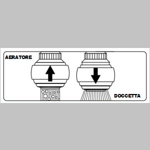 doccetta siroflex milady cromata cannuccia aeratore aereatore areatore rompigetto