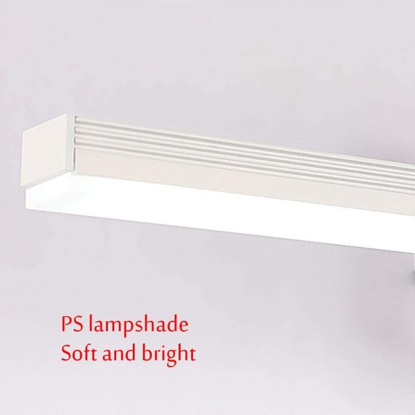 ZH-VBC Lampada a Specchio a LED Bagno 40cm/50cm/60cm/70cm/80cm/90cm Luce da Muro per Bagno Design Moderno per Decorazione, Moderna Illuminazione da Bagno, Bianco,WarmLight-40cm