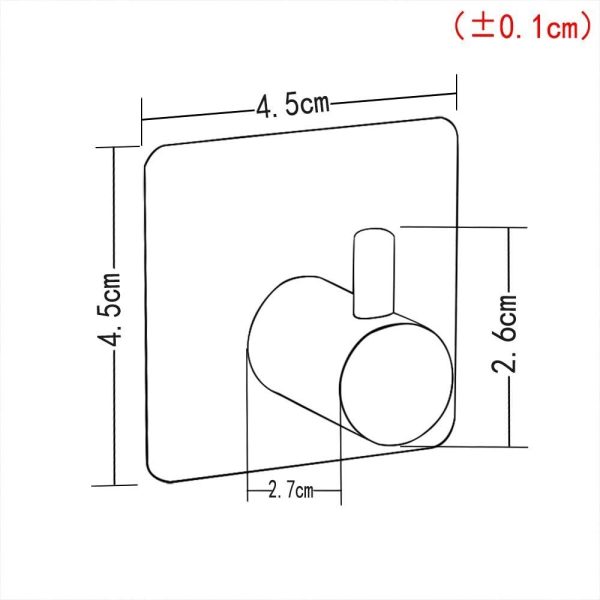 Ganci Adesivi Ganci Portasciugamani in Acciaio Inox Gancio Appendiabiti da Parete Autoadesivo/Gancio per Cucina e Bagno, 4 Pezzi - immagine 8