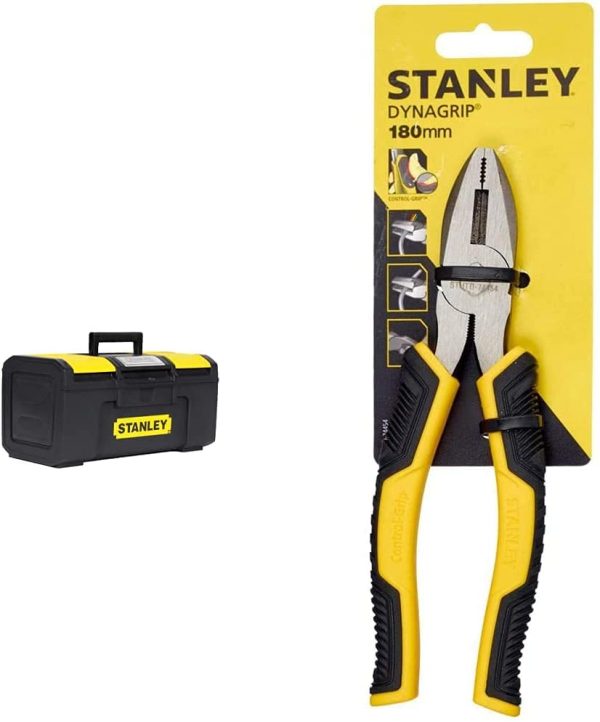 Stanley 1-79-216 Cassetta Porta Utensili One Touch,  & Stht0-74454 Pinza Universale Control Grip, 180 Mm - immagine 4