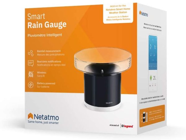 Netatmo NRG01-WW Pluviometro Wireless per la Stazione Meteo, Nero - immagine 4