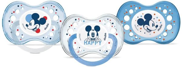 Dodie Set di 3 ciucci Anatomici Giorno e Notte, Topolino, +18 mesi, Minnie (3700763508801) - immagine 4