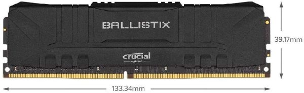 Ballistix BL2K8G32C16U4B 3200 MHz, DDR4, DRAM, Memoria Gaming Kit per Computer Fissi, 16GB (8GB x2), CL16, Nero - immagine 3