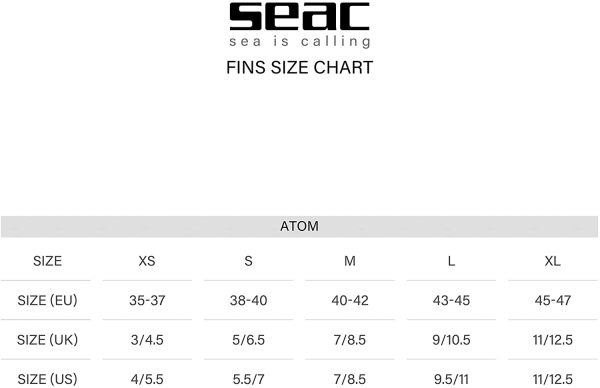 SEAC Atom, Pinne Corte da Nuoto per Allenamento in Piscina e in Mare Unisex Adulto - immagine 2