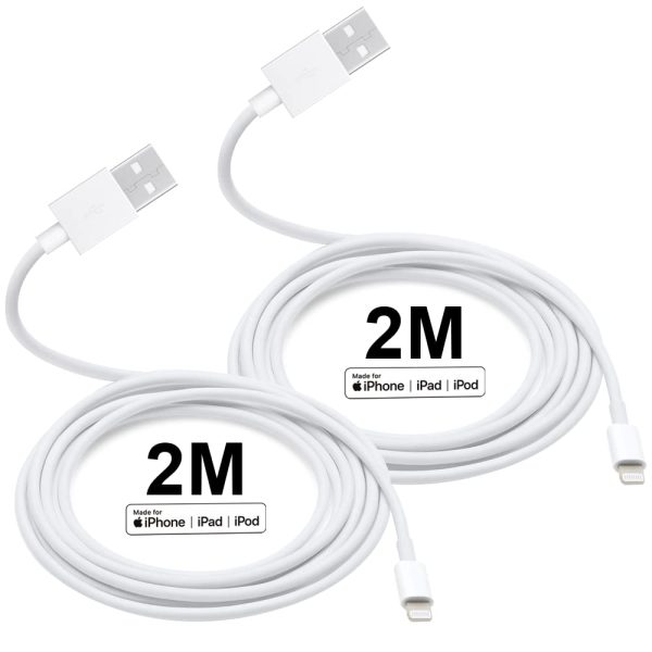 Caricabatterie per iPhone [certificato Apple MFi] 2 x 6FT Cavi da USB a Lightning Cavo di ricarica Trasferimento sincronizzazione dati Compatibile con iPhone13 12 11 Pro Max XS XR X 8 7 SE iPad - immagine 3