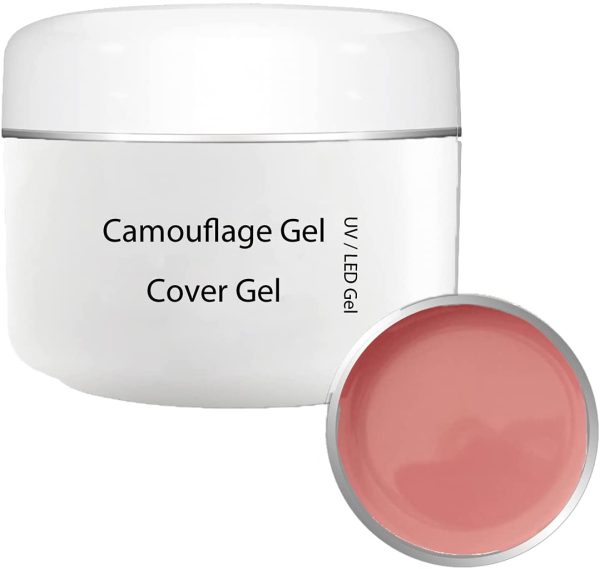 Gel UV Cover 30 ml - unghie mimetico rosa - ricostruzione polimerizzante LED NUDE per nail design art - gel costruttore - immagine 4