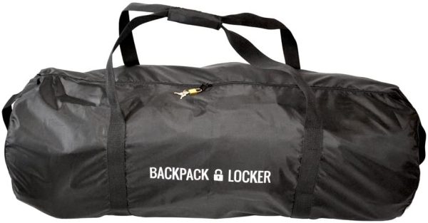 Backpack Locker - Sacca Zaino Per Aereo - Bosa Grande A Spalla - Lucchetto Gratis (Nero, 160 l - 400 g) - immagine 2