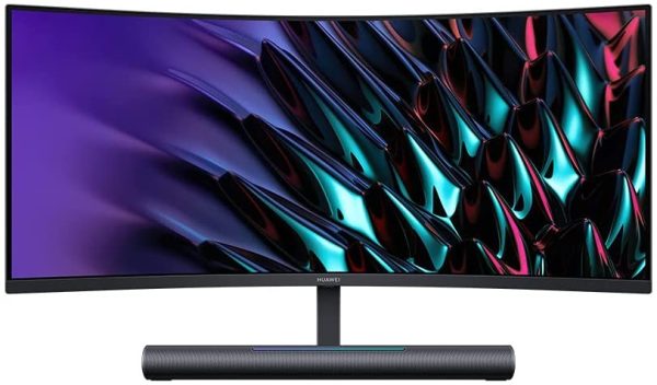 MateView GT 34'' Monitor Ultrawide curvo gaming, 165Hz, 21:9 WQHD 3440 x 1440, 3K+, 1500R, Doppio altoparlante SoundBar 5W, Controllo touch volume, doppio microfono 360??, USB-C, HDMI, DP, Nero