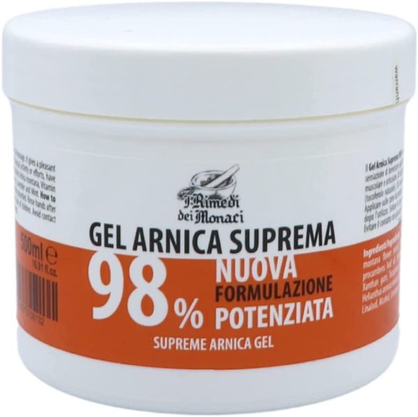 I Rimedi dei Monaci - Arnica per cavalli uso umano 98% | 500ML | Con estratti di lavanda, menta, olio di gaulteria, Vitamina E | Crema Arnica Lenitiva muscolare 100% Italiana - immagine 7