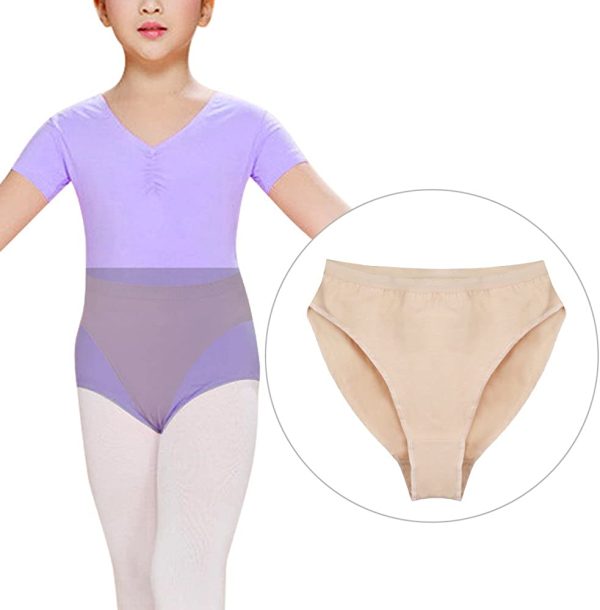 Bezioner 3 Pack Balletto Slips Dance Panty Ragazze Briefs Donne Dancing Panties Beige - immagine 6