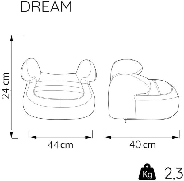 Seggiolino auto, gruppo di seggiolini auto 2 e 3 da 15Kg a 36Kg - made in France (Bleu) - immagine 2