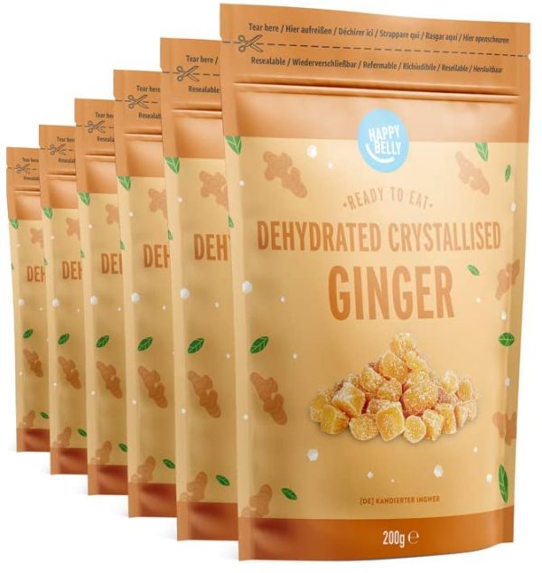 Amazon Brand - Happy Belly Ginger 200gr x 6 - immagine 4