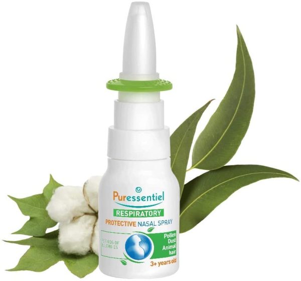 Puressentiel - Spray nasale protettivo - Dispositivo medico - Protezione allergie: pollini, polvere, pelo di animale - Formula di origine naturale - Olio essenziale di eucalipto radiata - 20ml - immagine 2