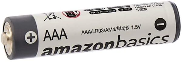 AmazonBasics Bilancia digitale da cucina con display LCD, in acciaio inox, priva di bisfenolo A (pile incluse) & Batterie AAA Industriali Alkaline, Pacco di 40 - immagine 6