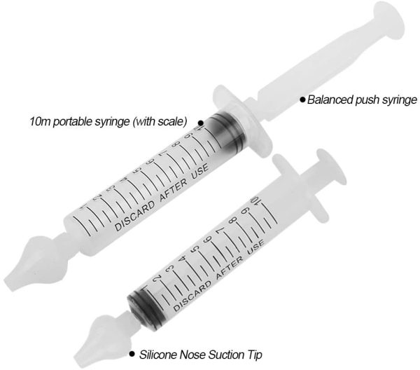 Irrigatore nasale professionale per neonati Dispositivo di risciacquo per naso portatile per neonati Dispositivo di risciacquo rapido per sollievo naturale-Irrigazione nasale/Spray nasale (2 pi??ces) - immagine 3