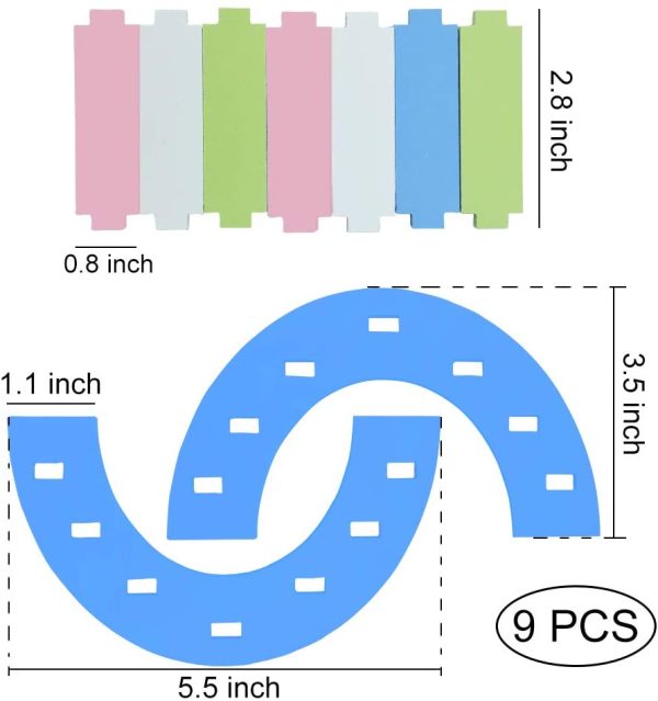 Andiker 3 Pezzi Adorabili Giocattoli da Gioco per Criceti, Ponte Arcobaleno e Altalena Arrampicata e Gioco, Giocattolo per Piccoli Animali Che Spezza la Noia, Gabbia per Criceti Fai-da-Te (Blu) - immagine 2