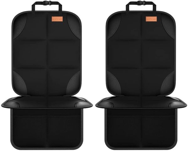 Smart eLf 2pcs Protettore di Sedili Auto impermeabile - Coprisedile Bambini Proteggi Sedile Auto per Proteggere la Tappezzeria in Pelle del Veicolo, Adatto per Isofix Protezione per Seggiolino Auto - immagine 6