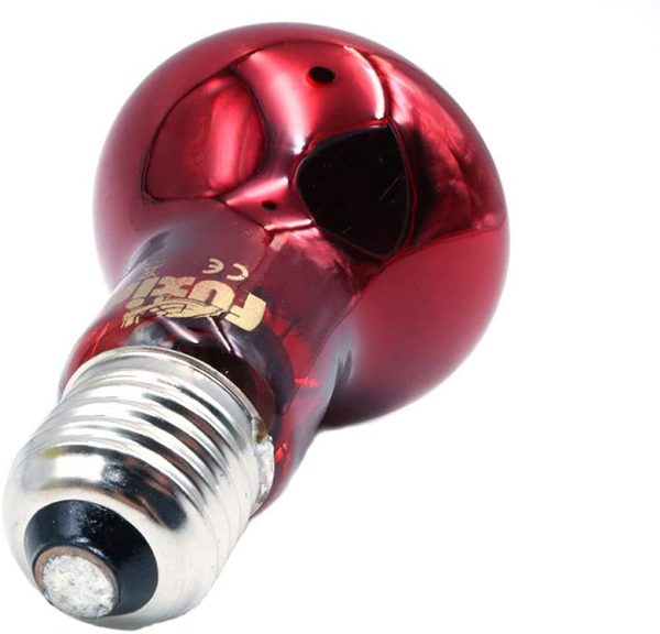 ANCLLO 2pcs Reptile Heating Bulbs, Durable Infrared Heat Lamp Warming Light (25W) - immagine 4