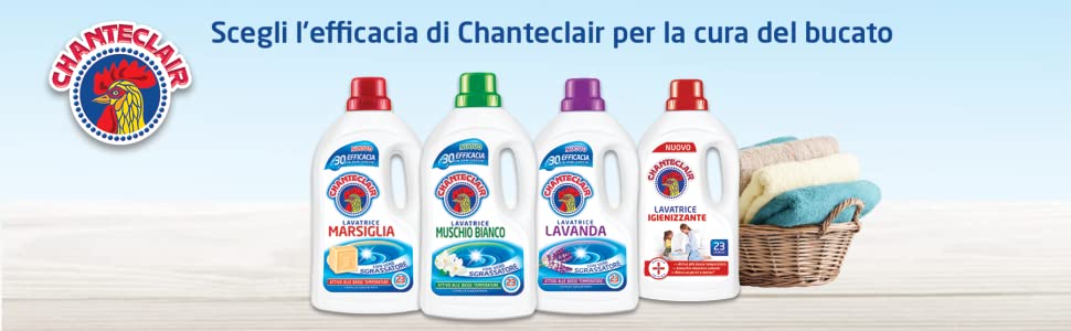 Scegli l'efficacia Chanteclair per la cura del bucato