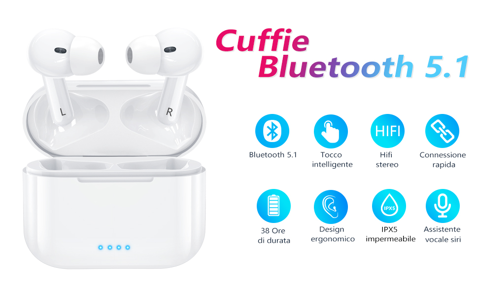 cuffie bluetooth 5.1