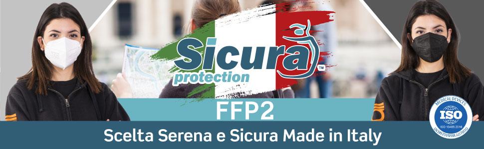 ffp2 header bianco e nero