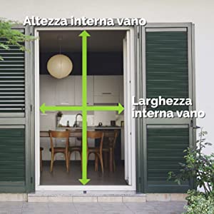 ARCOL Zanzariera Magnetica - Misurare la luce della porta